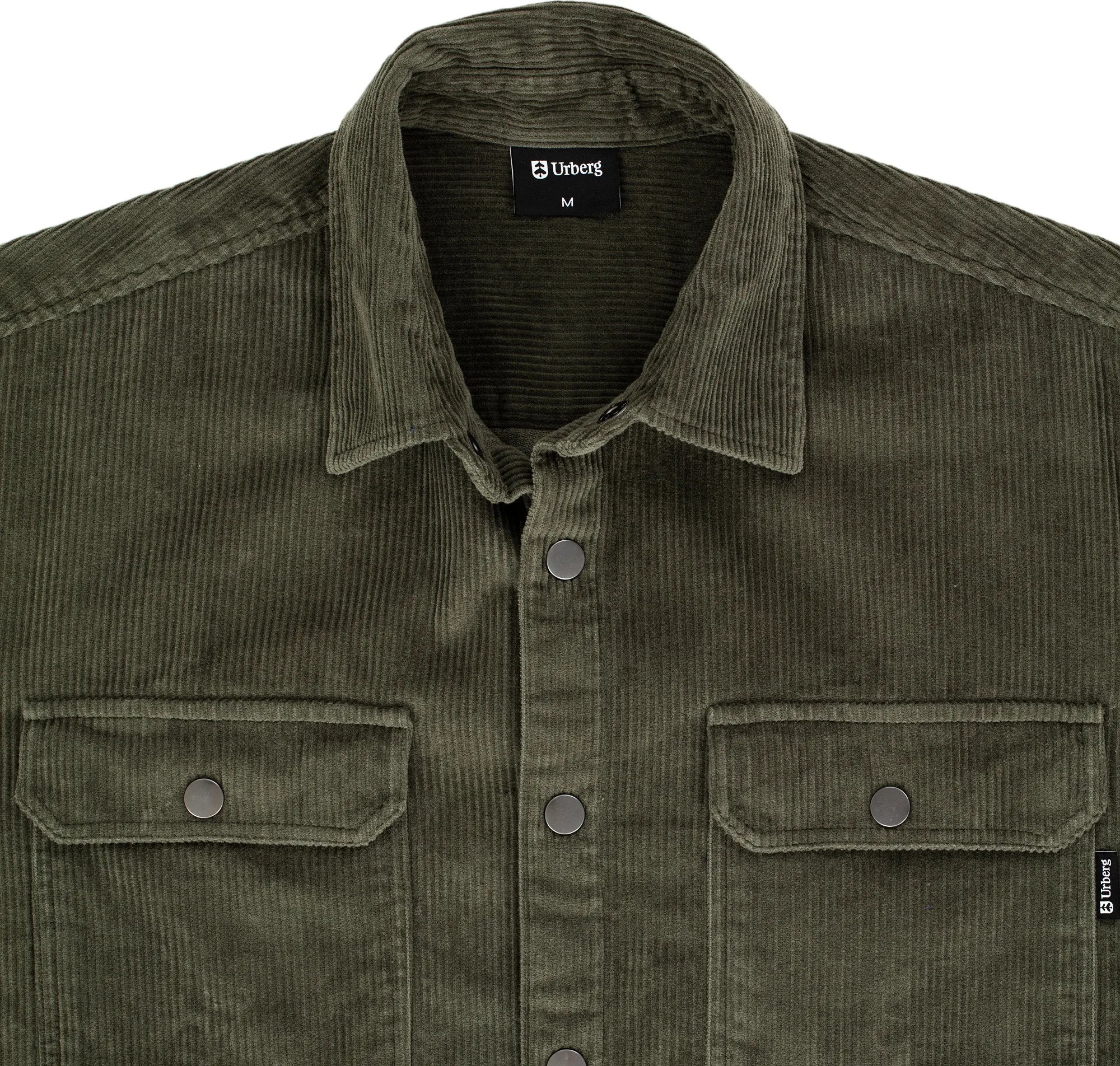 Urberg Corduroy Overshirt Men Deep Lichen Green