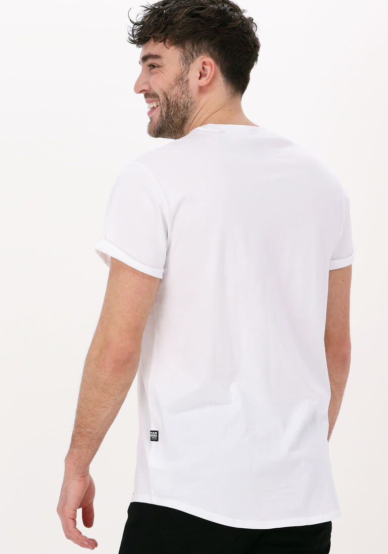 G-STAR RAW witte g-star raw t-shirt lash r t s/s