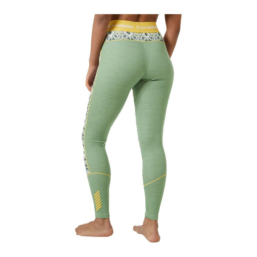 Helly Hansen LIFA MERINO MIDWEIGHT GRAPHIC - Collant Femme jade 2.0 star pixel