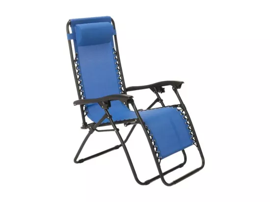 Chaise longue pliante et légère multipositions confortable OASIS