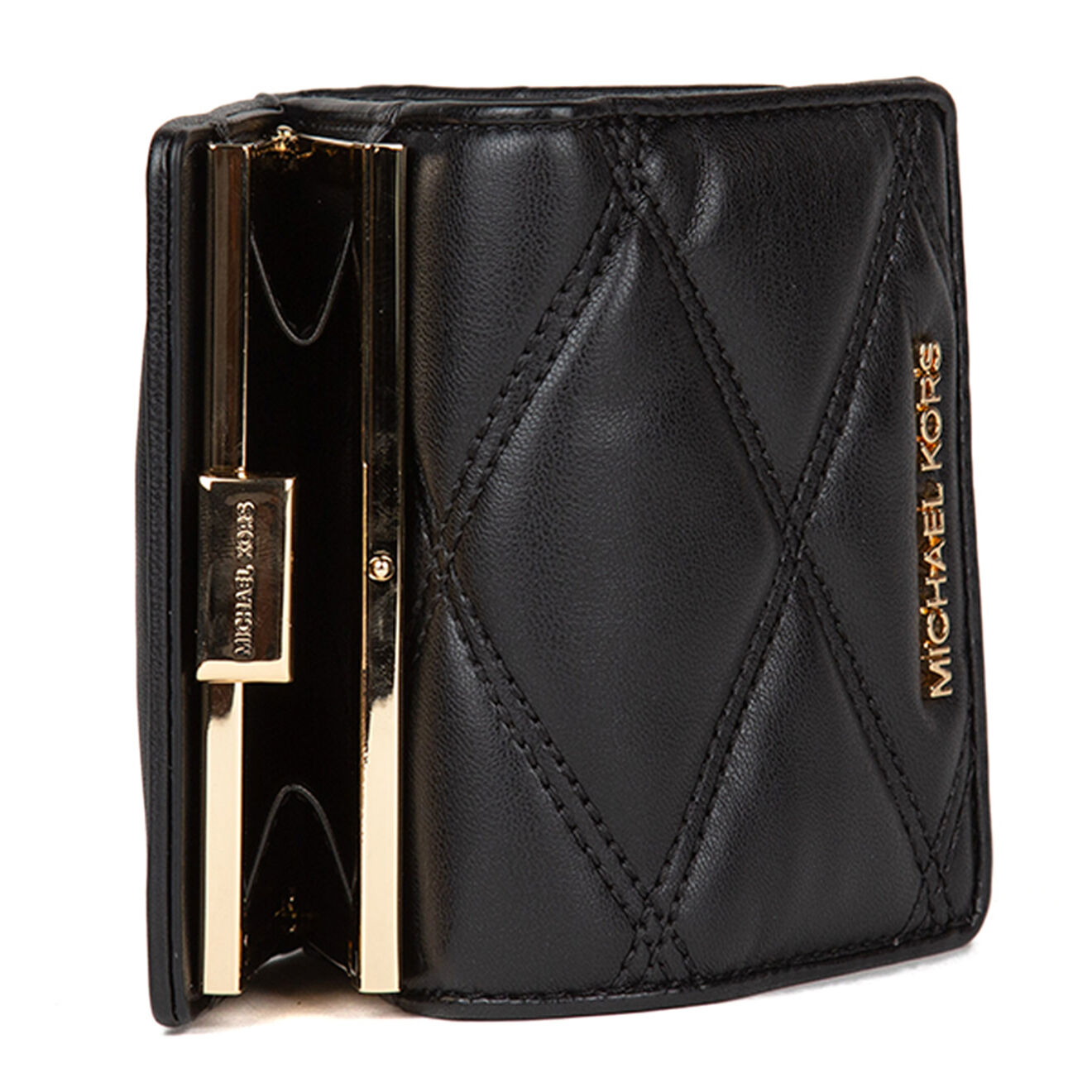 Michael Kors Portefeuille en Cuir Jet Set Travel noir - 11x8 cm