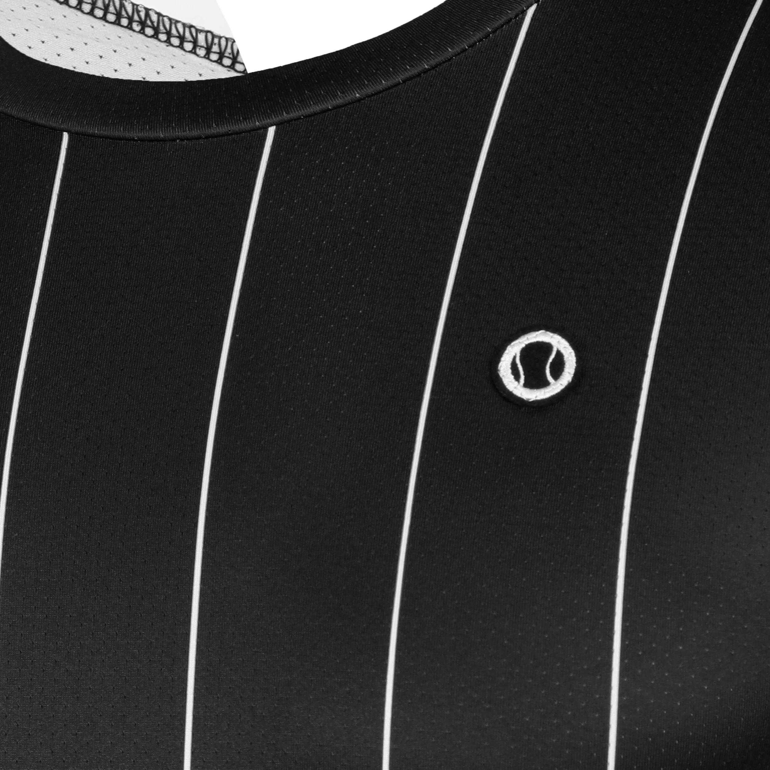 Tennis-Point Stripes T-shirt Edition Spéciale Hommes - Noir , Blanc