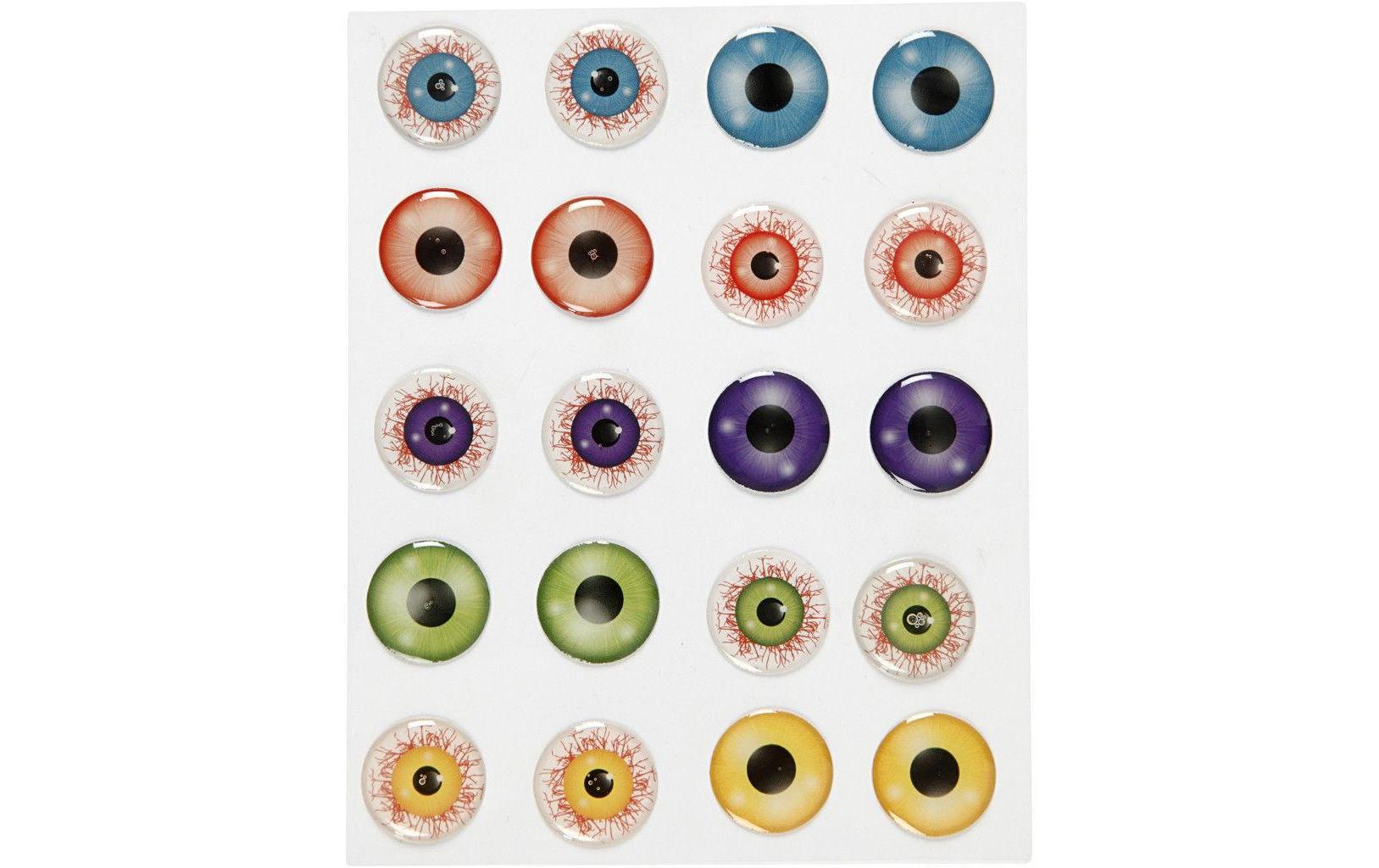 3D Augen, 10 PaareSticker für Halloween