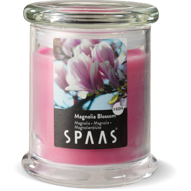 Spaas geurkaars pot - Magnolia - Ø 9 cm
