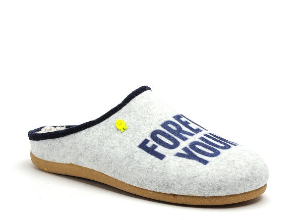 Hot potatoes chaussons homme modling gris