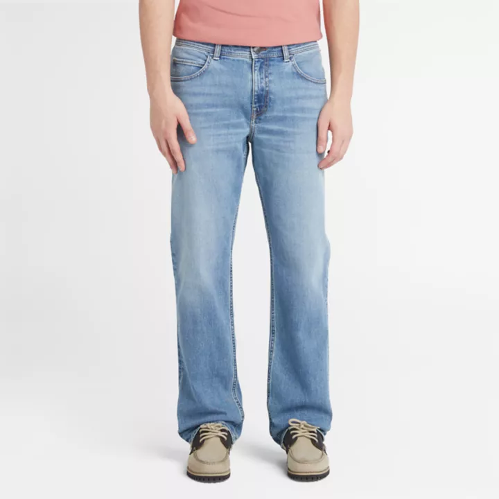 Calça jeans Stretch Core masculina na cor azul