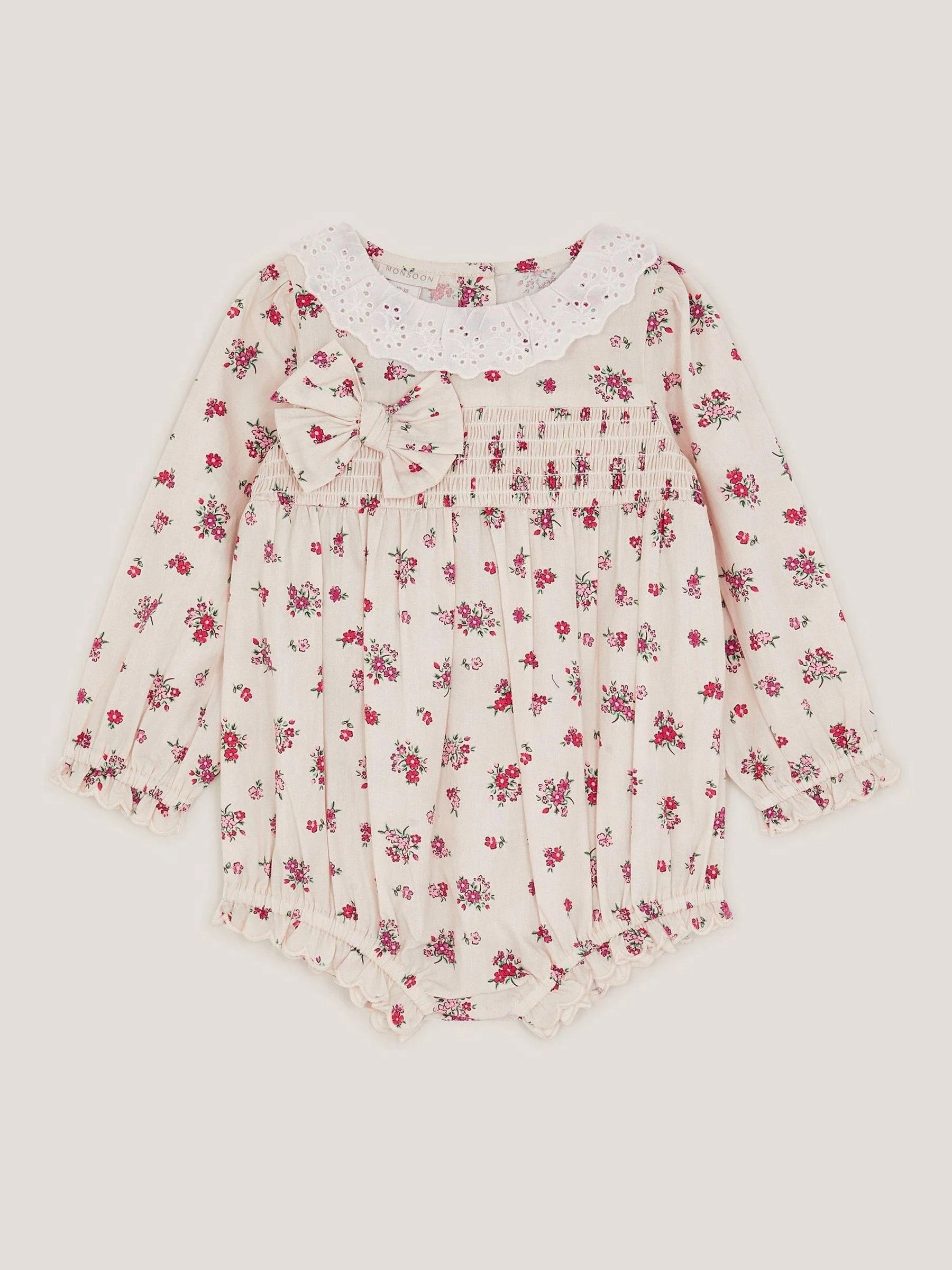 Monsoon Newborn Floral Print Romper
