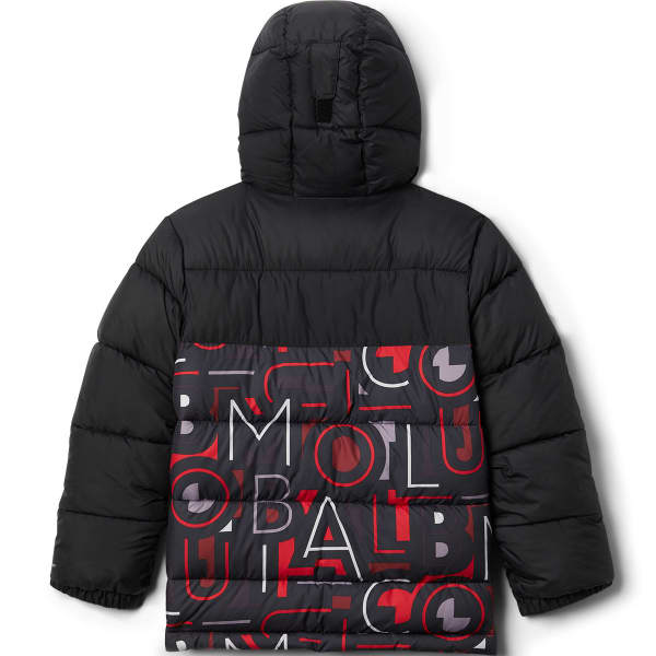Doudoune ski COLUMBIA Y PIKE LAKE HDD JKT BLACK RED MULT