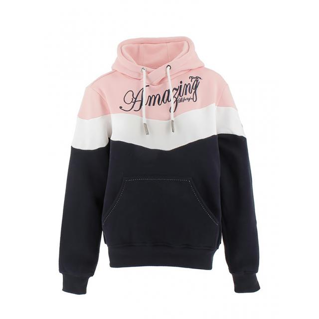 Hoodie Pénélope Artémis Donkerblauw-roze
