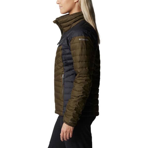 Doudoune randonnée COLUMBIA POWDER LITE BLOCKED II OLIVE GREEN BLACK