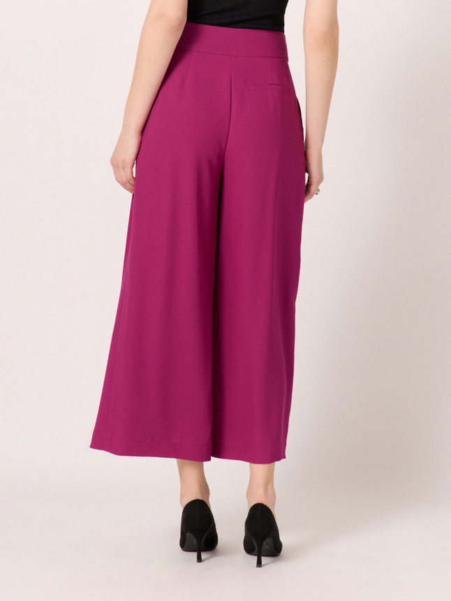 Pantalon évasé cropped