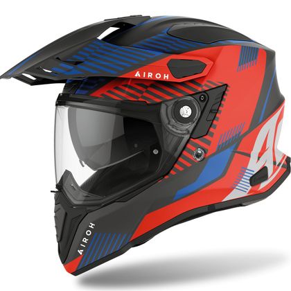Casque Airoh COMMANDER - BOOST - MATT - Rouge / Bleu