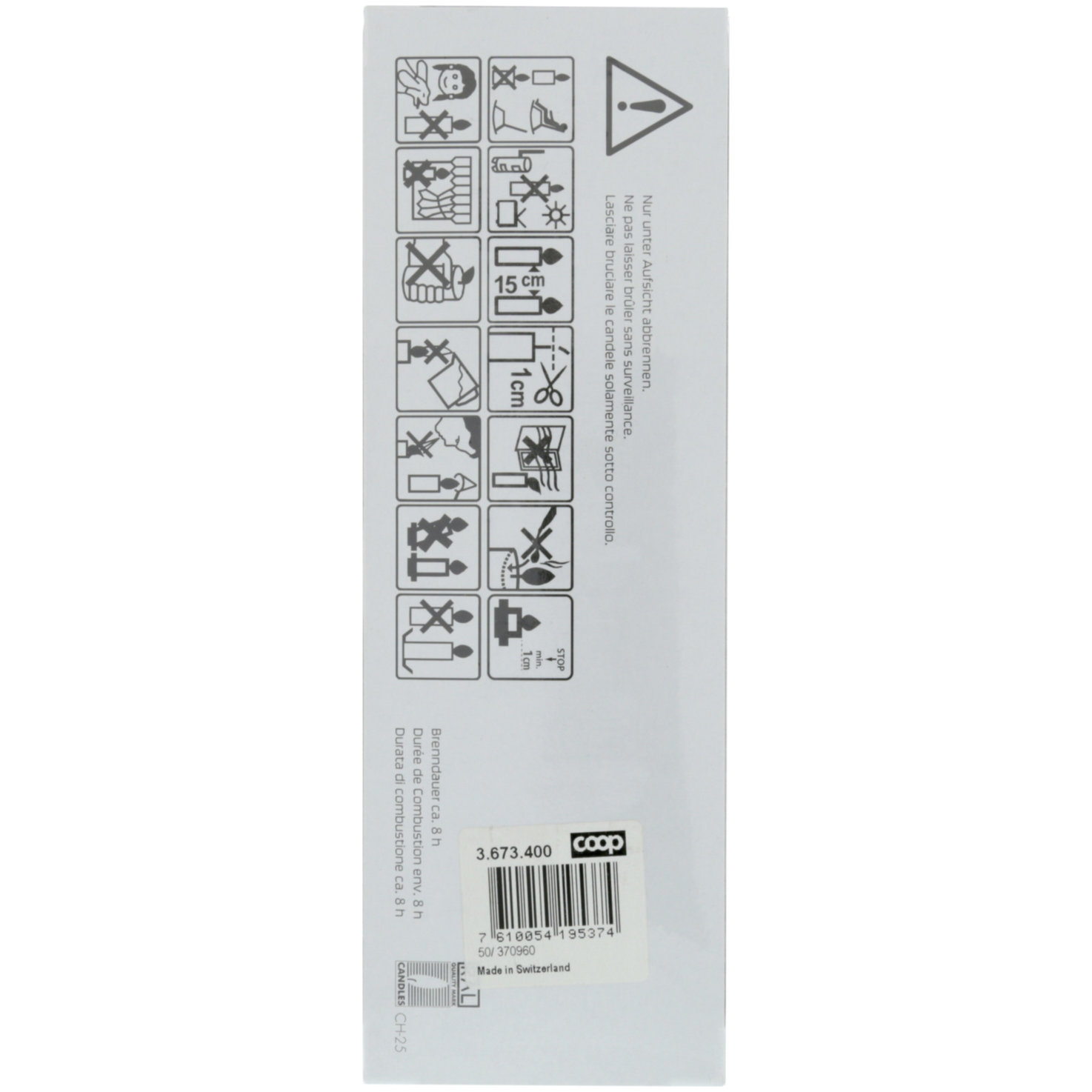 InHouse Stabkerzen weiss 2.2x19cm 9 Stück