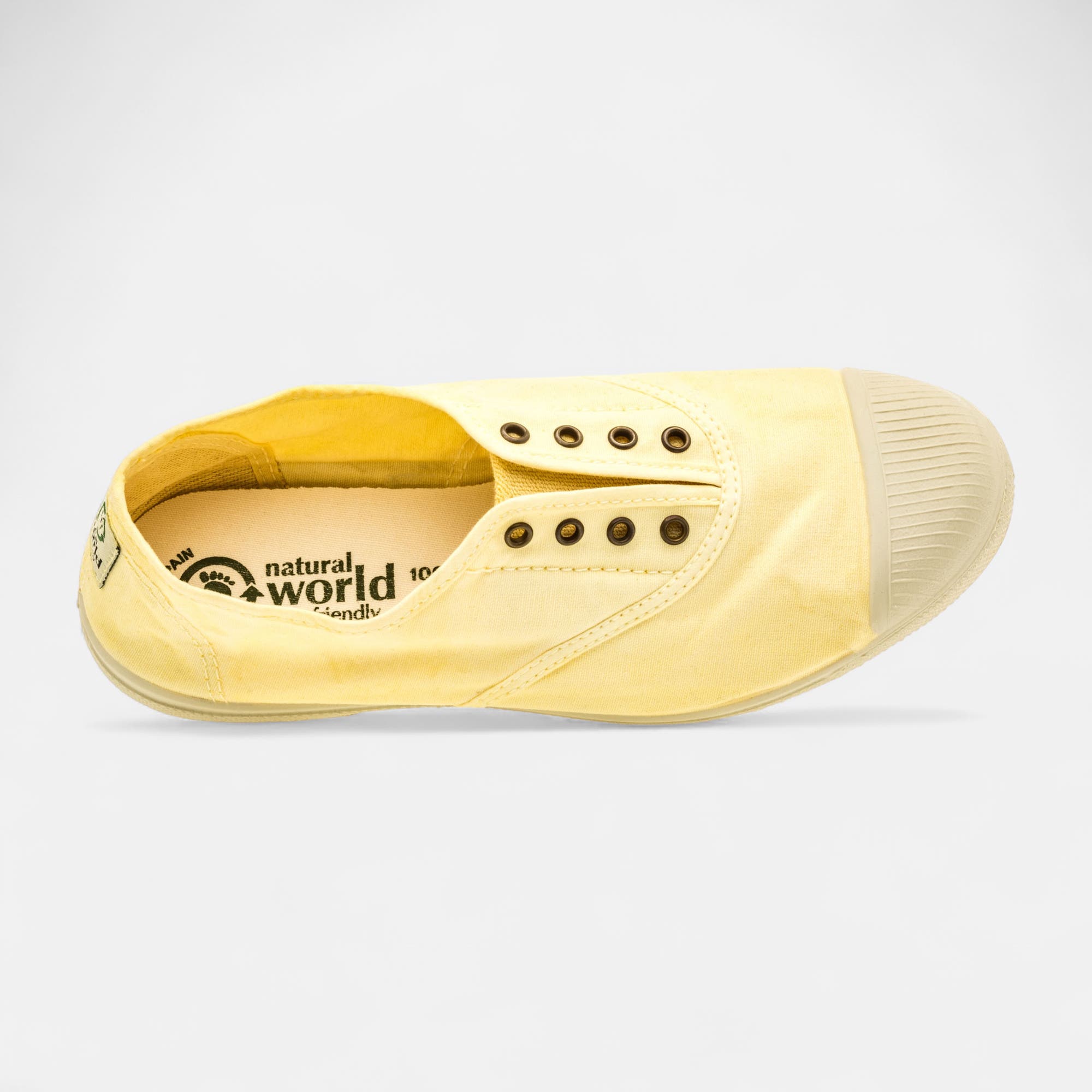 Baskets en toile Femme jaune