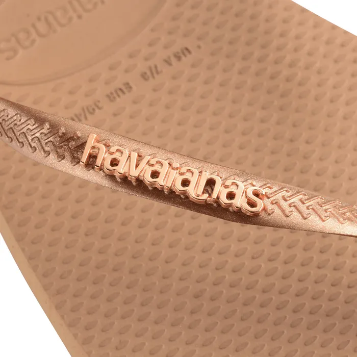 Havaianas Square Logo Metallic Teenslippers Dames