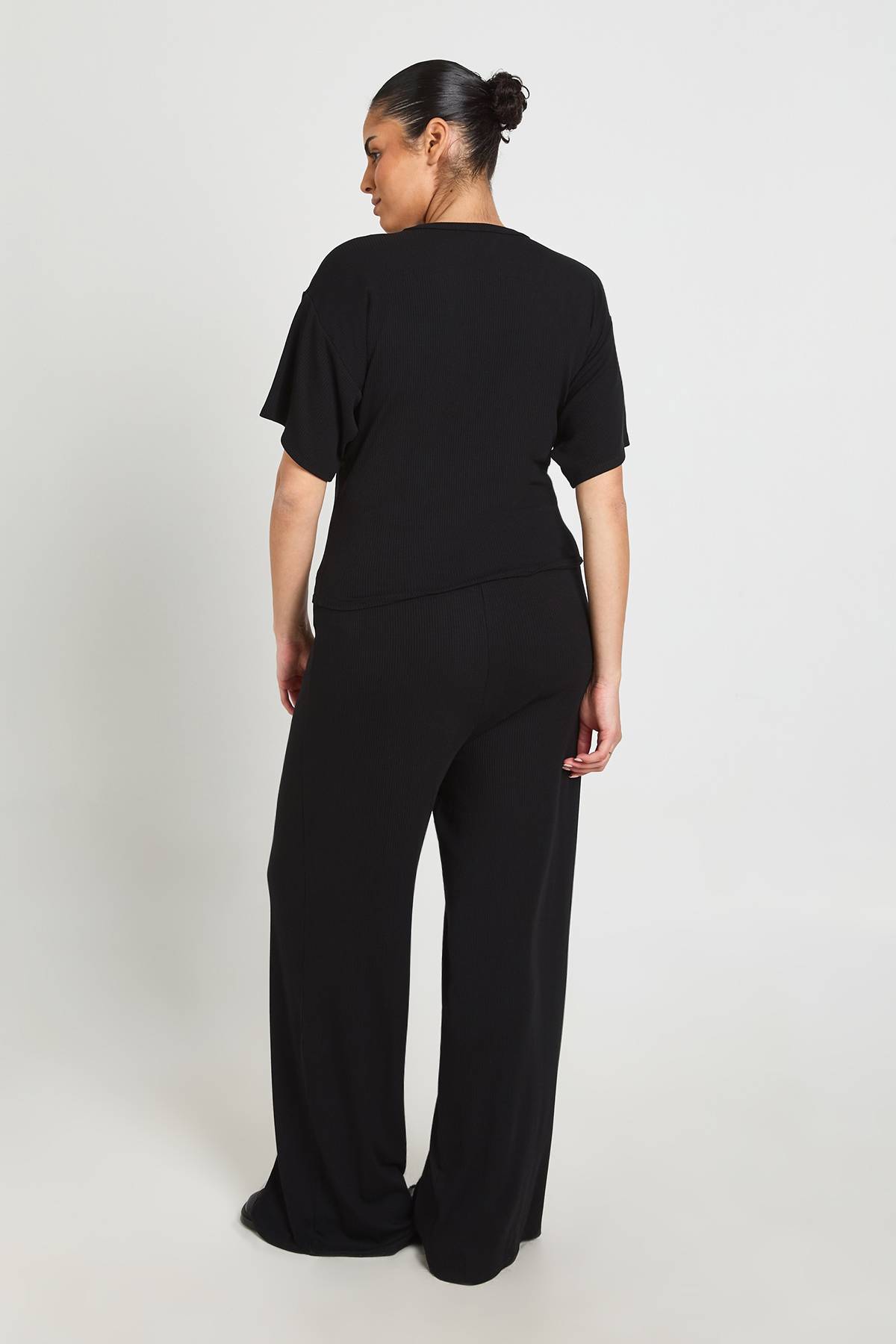boohoo Ensemble Grande Taille Top Ample Taille Cintrée Et Pantalon Large