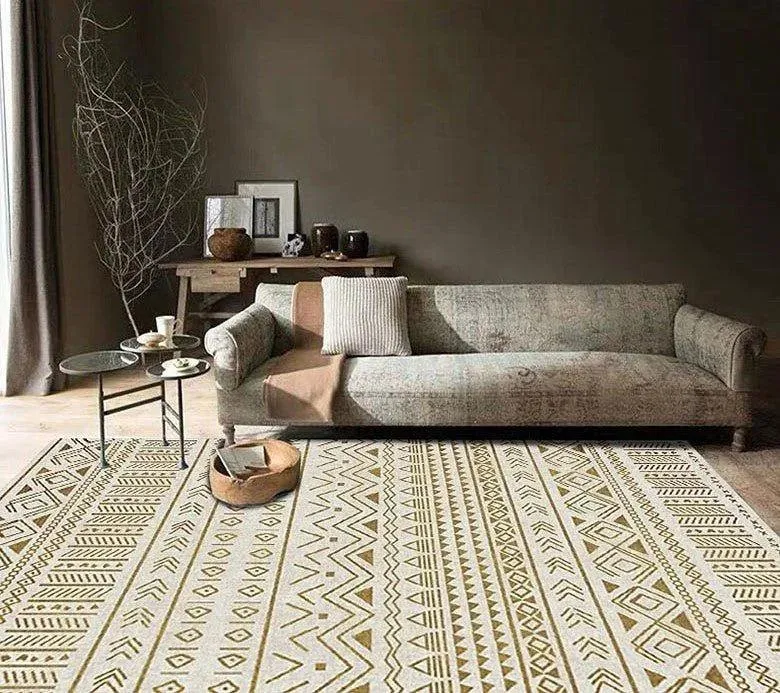 Bohemian Abstract Rugs | Retro Moroccan Style Living Room Carpet
