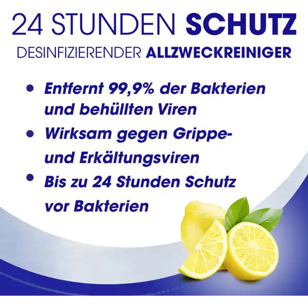 24 Stunden Schutz desinfizierender Allzweck-Reiniger Zitrusbrise
