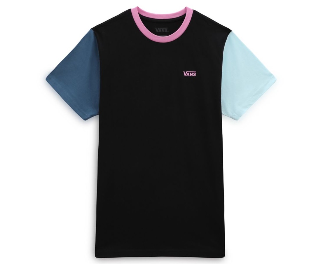 Vans W Left Chest Colorblock SS Black / Blue Glow