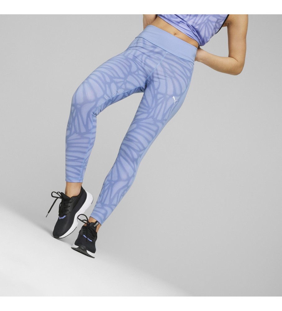 Legging Puma Train Favorites AOP Cintura Alta 7/8 lilás