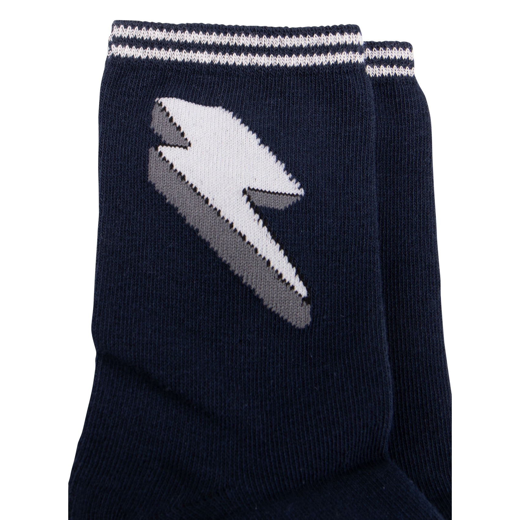 Lot de trois paires de chaussettes en coton mélangé | Bleu