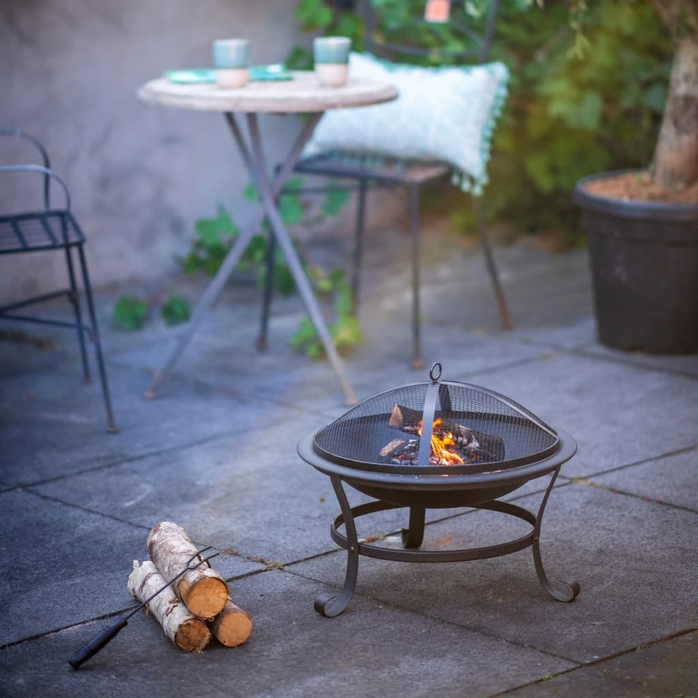 Bol à feu atlanta noir acier 51 cm 85014