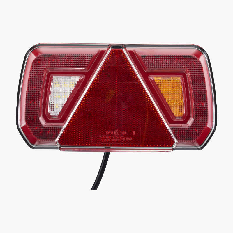 Baklykt, LED, 252 x 133 mm, med refleks, høyre