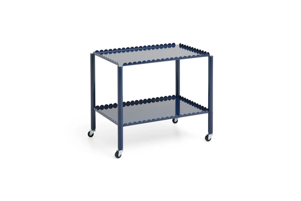 HAY  Arcs Trolley Low rullebord - Steel blue