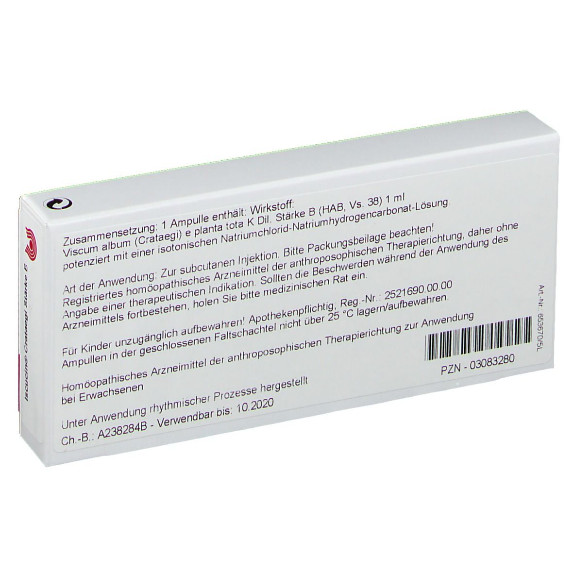 WALA® Iscucin Crataegi Stärke B Ampullen