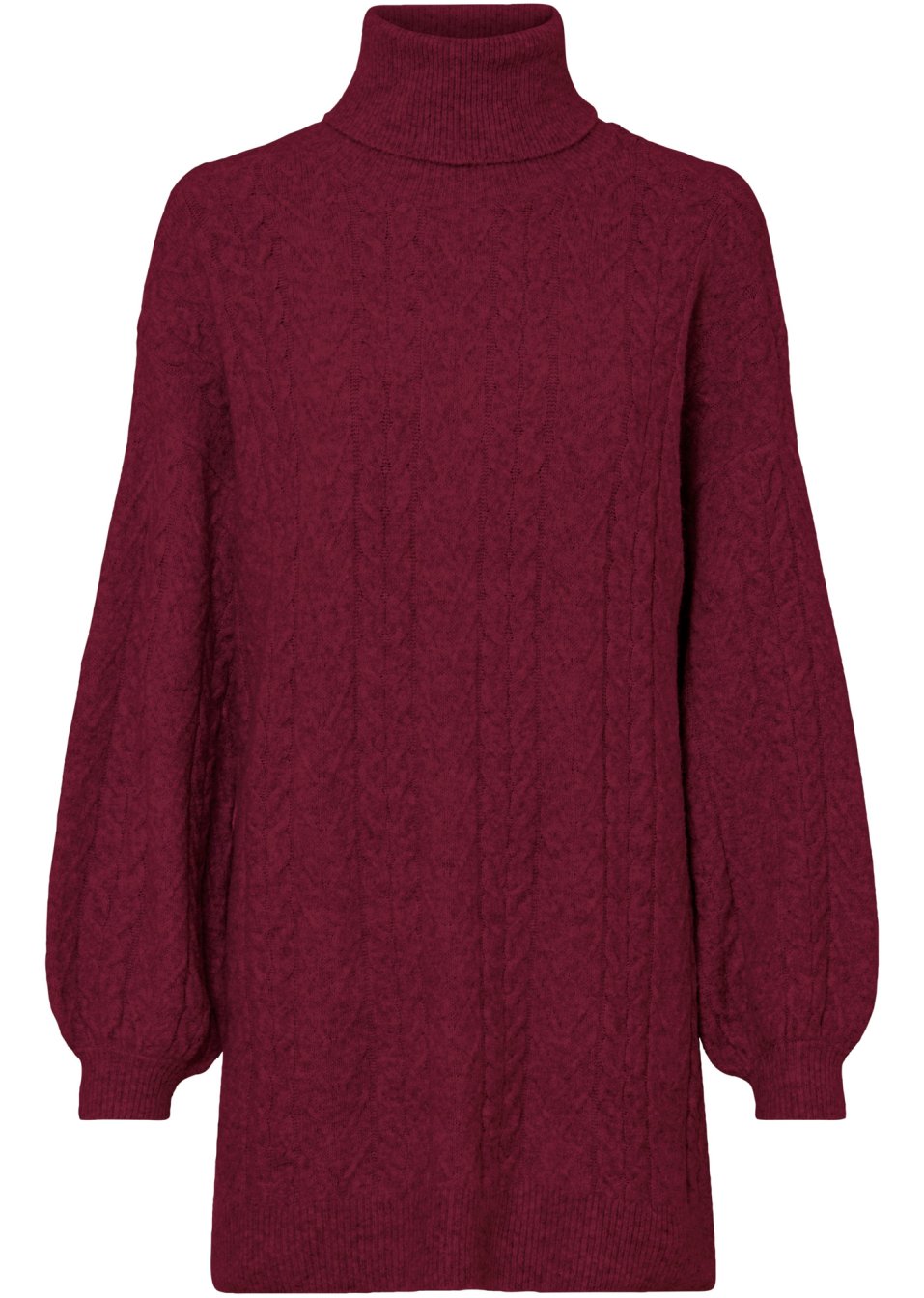 Pull col roulé avec fente