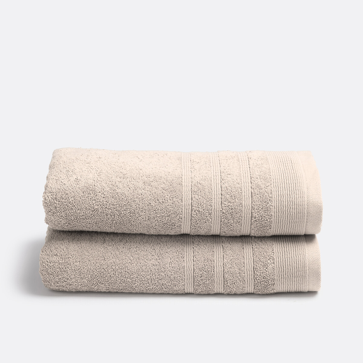LA REDOUTE INTERIEURS<br>Conjunto de 2 toalhas felpudas 600 g/m², Zavara