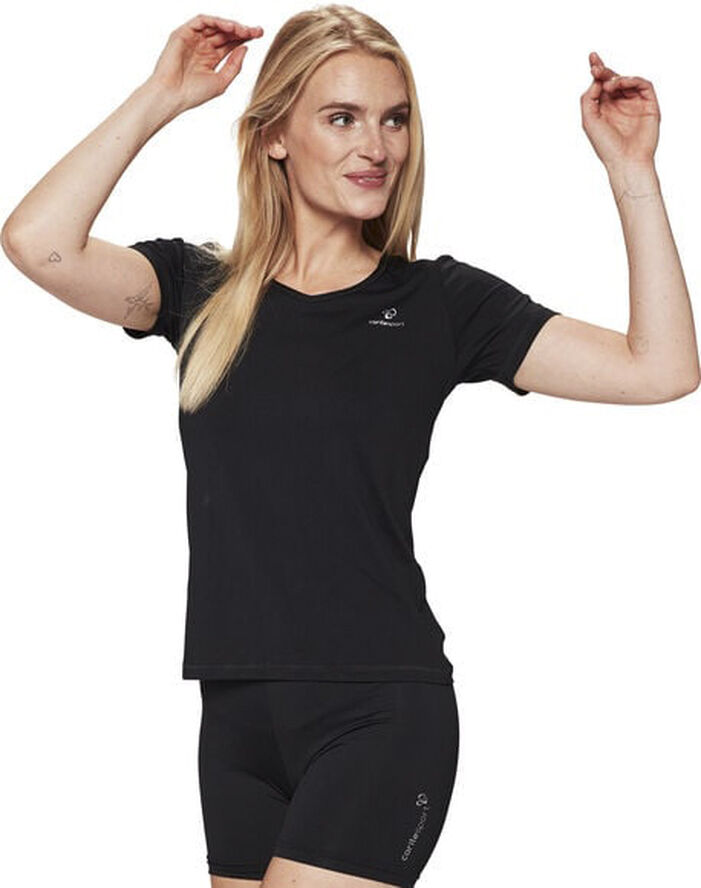 Carite Chaline trænings T-shirt Sort