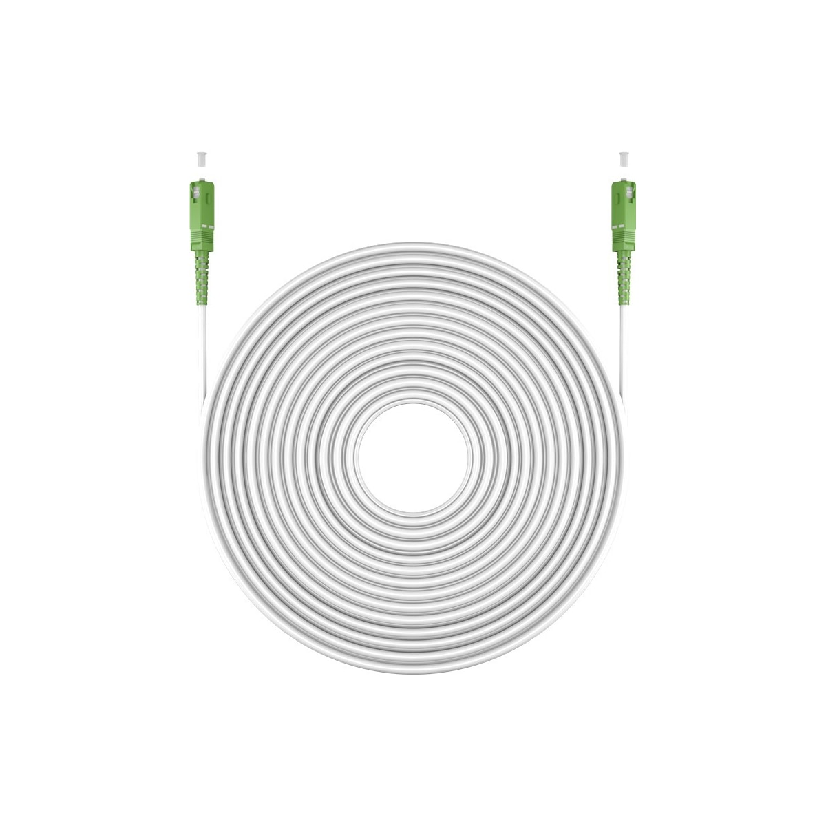 Goobay Fiberoptisk kabel (FTTH), Singlemode (OS2) Hvit, hvit (Simplex), 20 m
