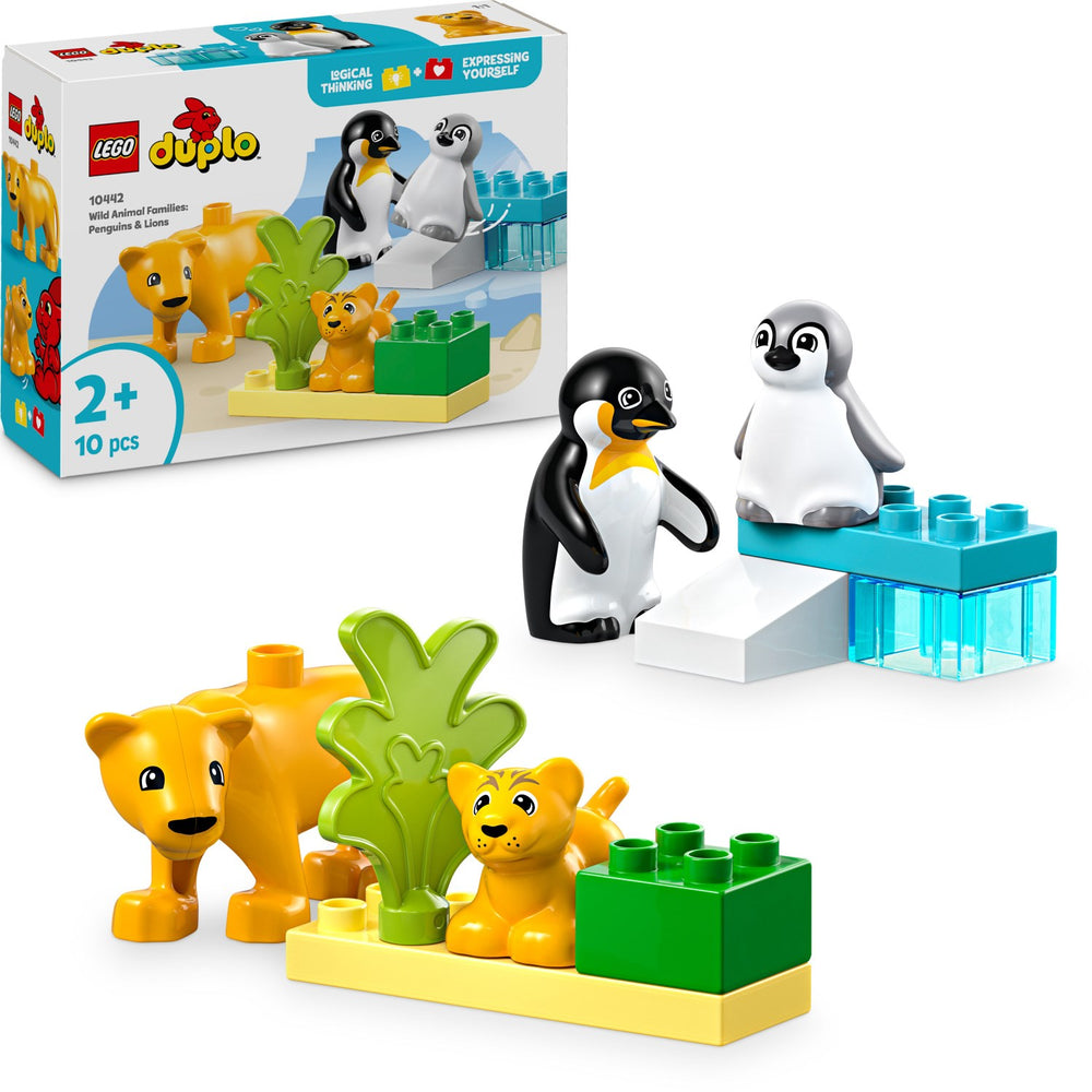 Køb LEGO® DUPLO Town - Vilde Dyrefamilier: Pingviner Og Løver 10442