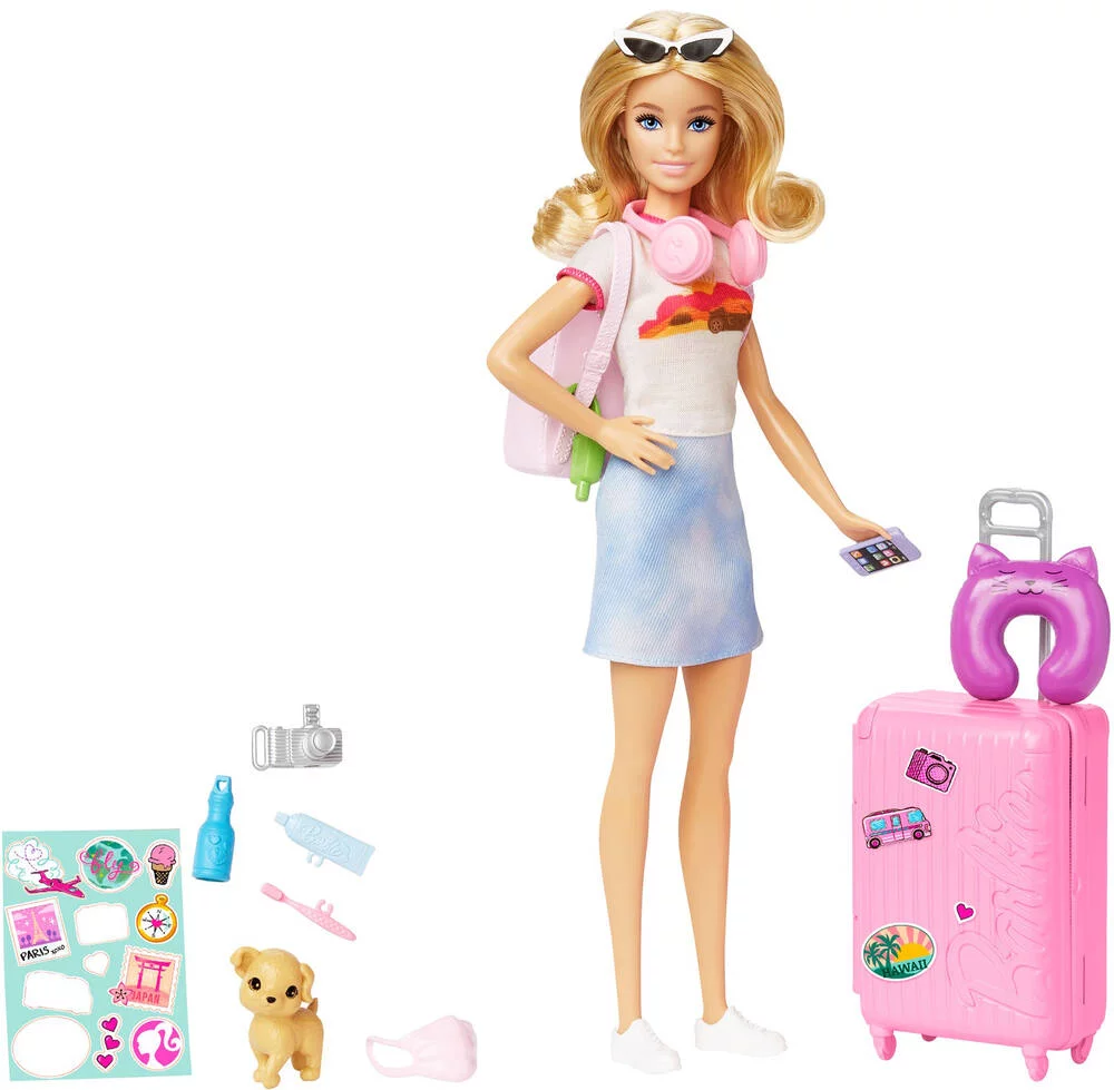 BARBIE - POUPEE COFFRET MALIBU EN VOYAGE