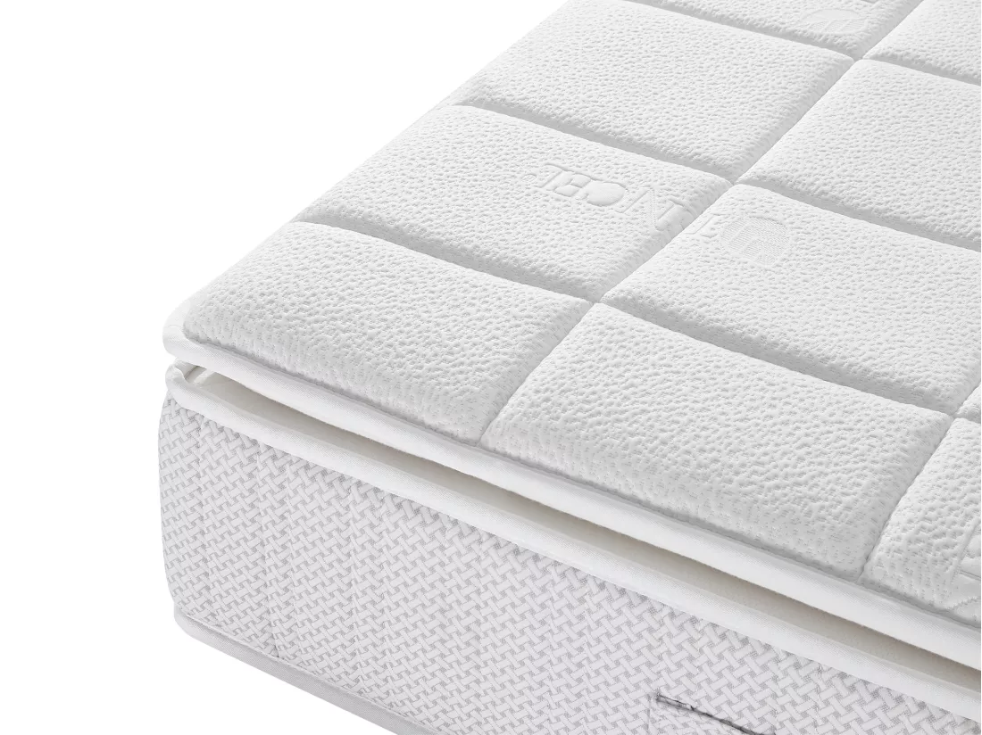 Matelas 140 x 190 cm hybride ressorts ensachés accueil nano ressorts + mémoire de forme ép.32cm - IPOH de YSMÉE