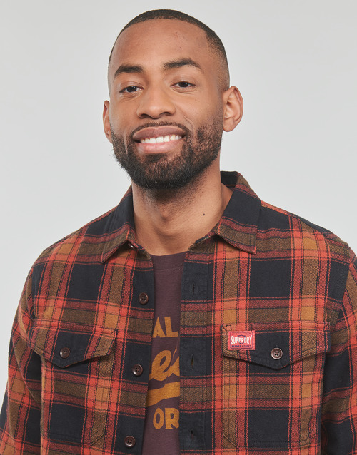 Superdry - COTTON WORKER CHECK SHIRT - Multicolore