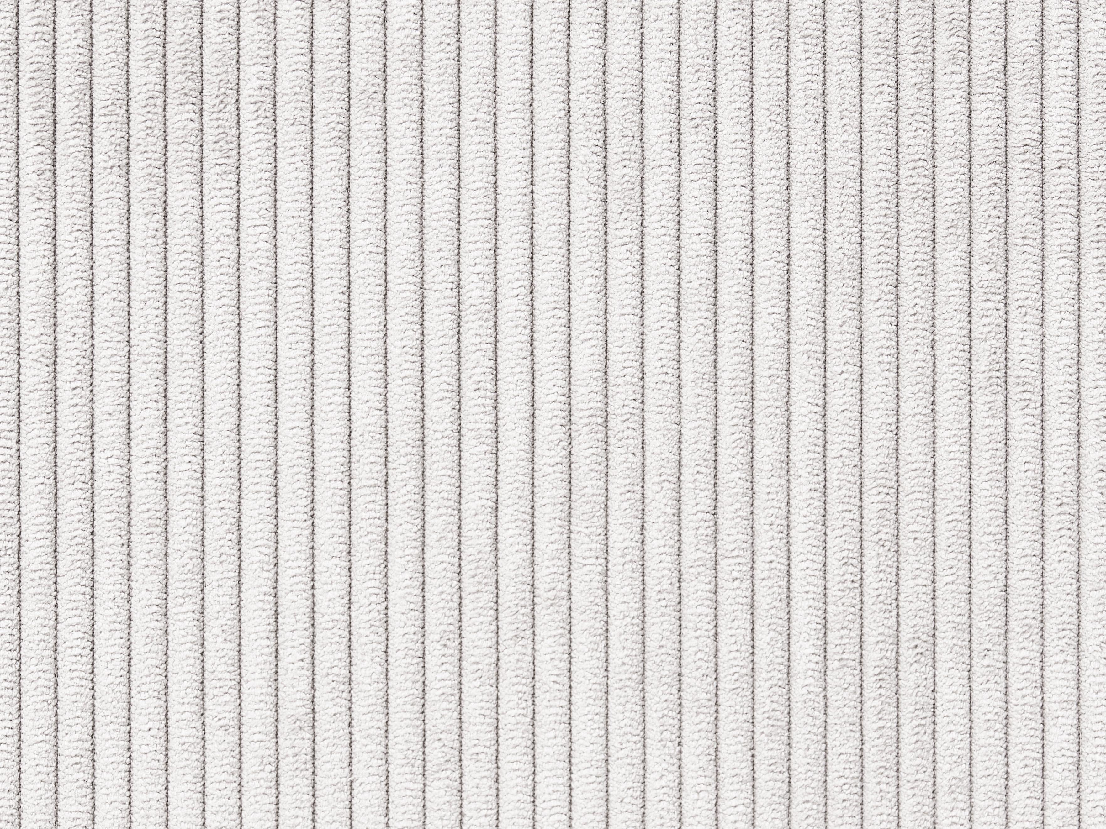 Linkszijdige chaise longue ARDAL Corduroy Gebroken wit