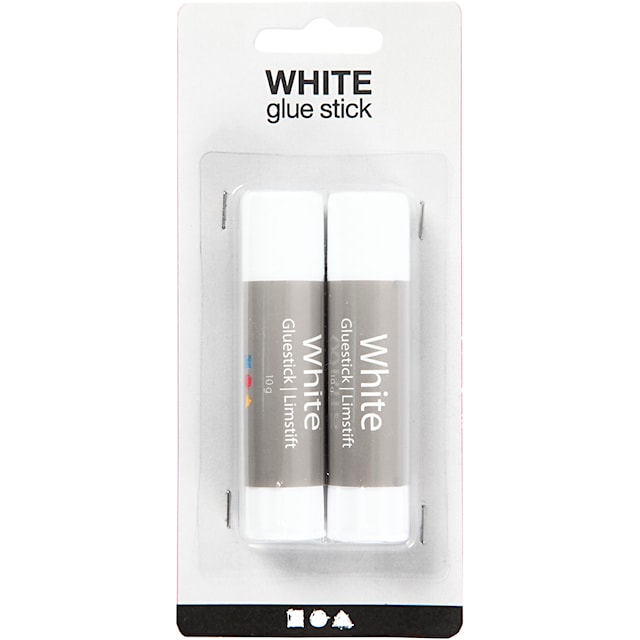 White limstift, rund, 10 g, 2 stk./ 1 pk.