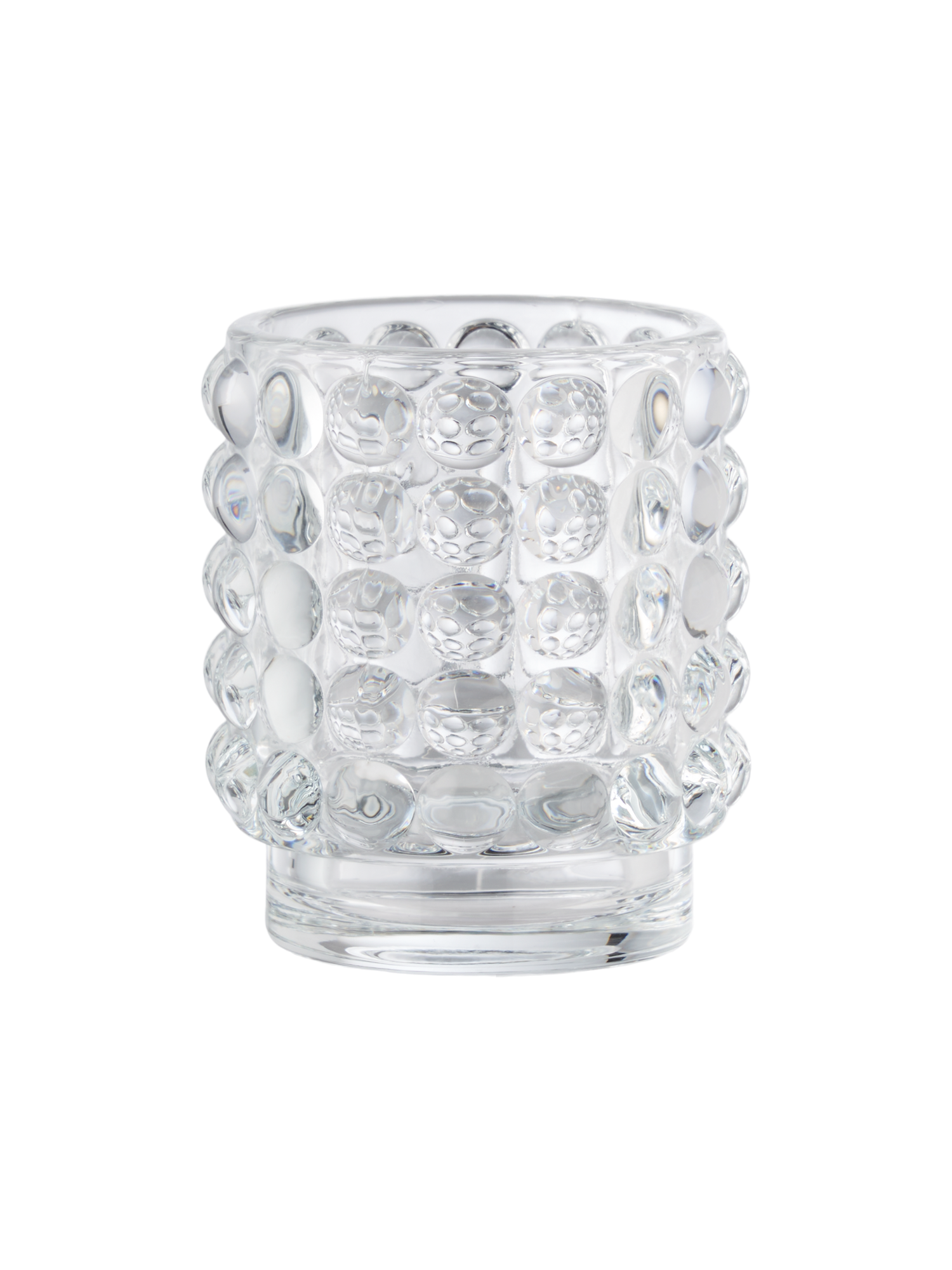 Fyrfadsstage | Glas. 6 x 8 cm. | Clear
