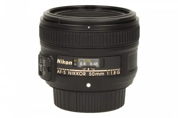 Nikon AF-S NIKKOR 50mm f/1.8G, SLR, 7/6, standard objektiv, Nikon, Sort, 7.2 cm