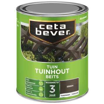 CetaBever Tuinhoutbeits zijdeglans transparant ebben 750 ml