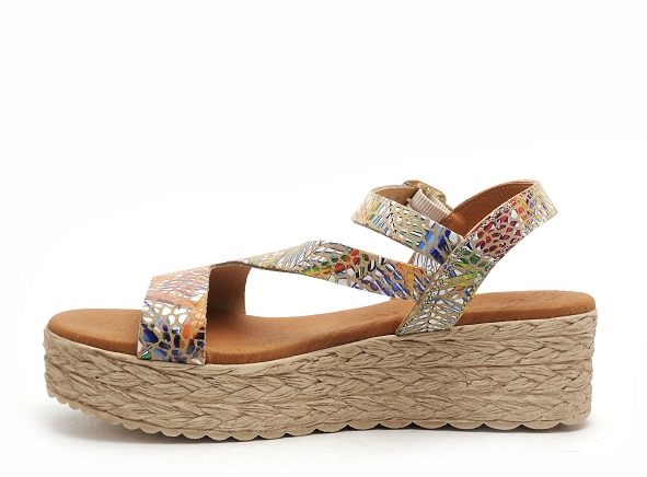 Eva frutos nu pieds talons femme 742 multicolore