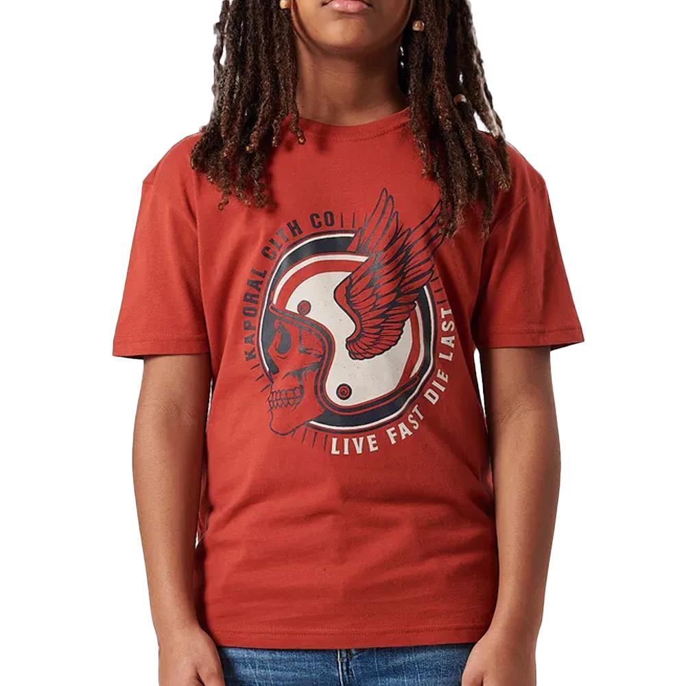 Kaporal T-shirt Rouge Garçon Kaporal ODEONE