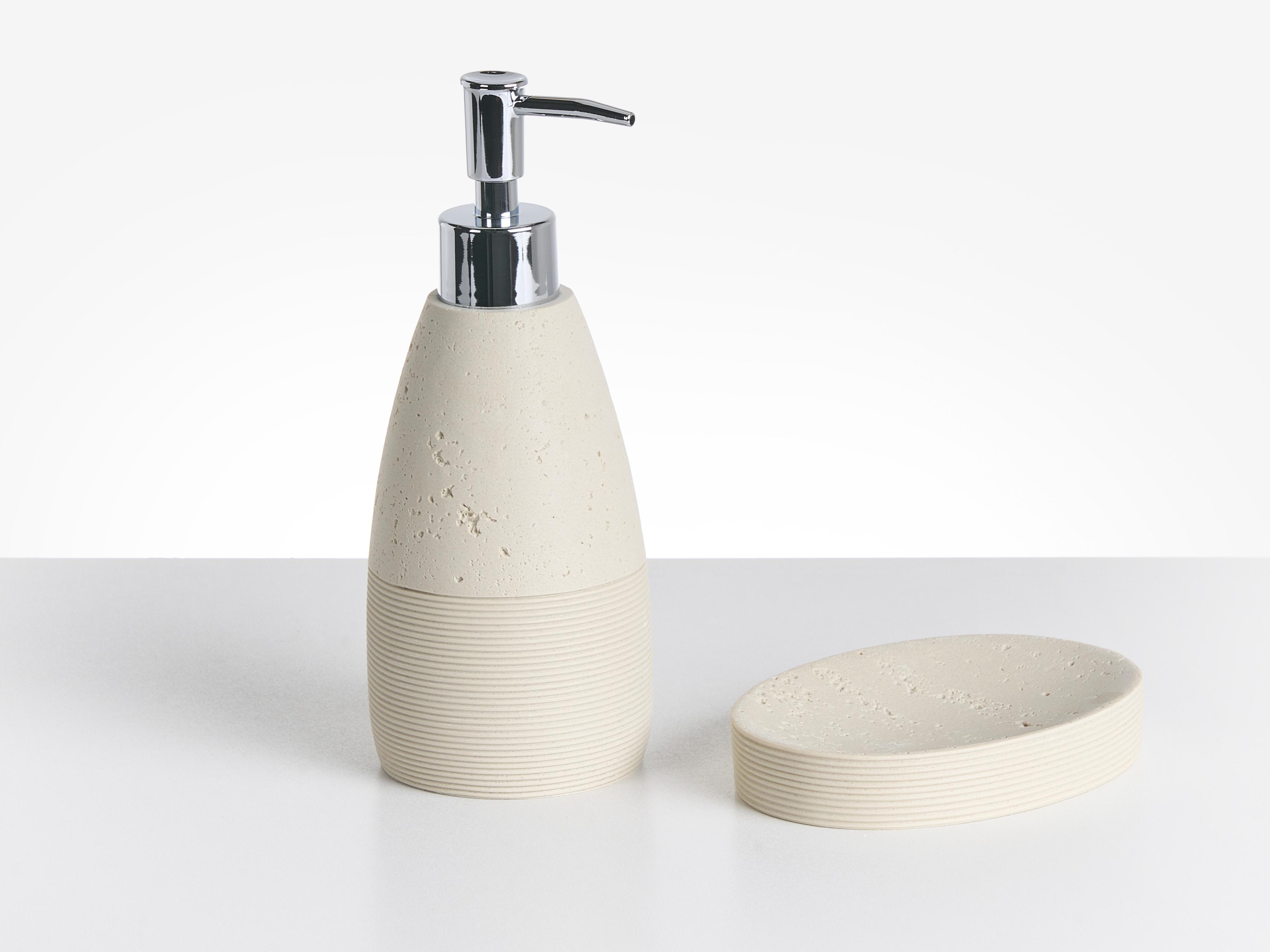 5-delige badkameraccessoireset YARAPA Lichtbeige
