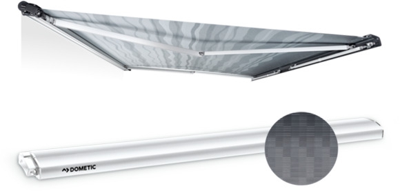 Dometic PerfectRoof PR 2000 Dachmarkise 400 cm (Weiß / Horizon Grey)