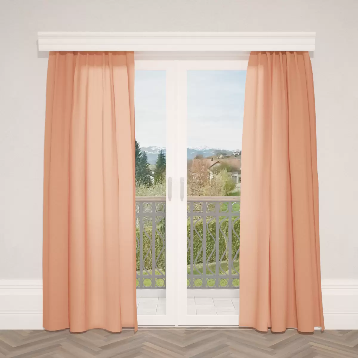 Nachtvorhang Satin Orange