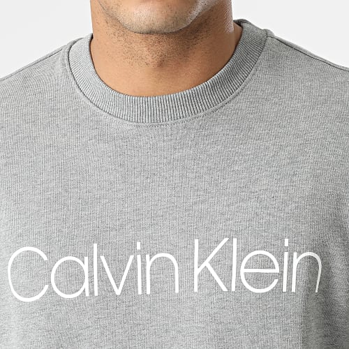 Sweat Crewneck Cotton Logo 4059 Gris Chiné
