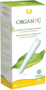 Organyc Tampons Regular mit Applikator, 16 Stück