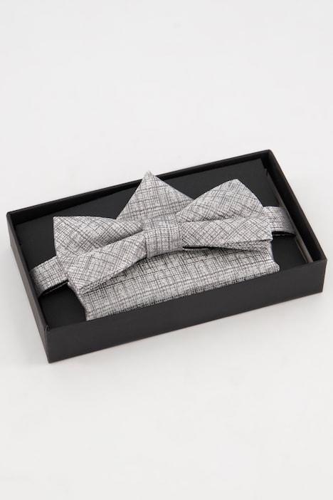 Set Fliege und Einstecktuch, reine Seide
